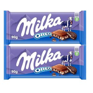 Milka Oreo Chocolate Bar 90 Gr Pack Of 2