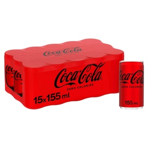 Coca Cola Zero Sugar Tin 15X155ml