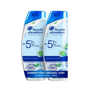Head & Shoulders -5°C Ice Fresh Sub-Zero Anti-Dandruff Shampoo 350 Ml Pack Of 2