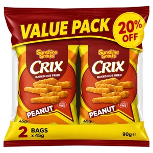Sunshine Snacks Crix Peanuts 45G X2