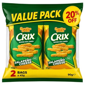 Sunshine Snacks Crix Jalapeno Cheese 45G (205% Off)