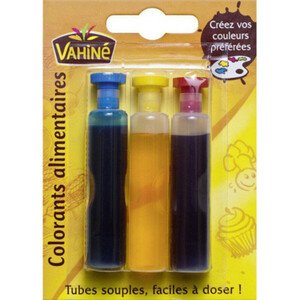 Vahine Colorants Alimentaires Par 3 Tubes De 6Ml