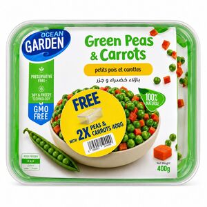 Ocean Garden Frozen Peas & Carrots 400G*2 + Container