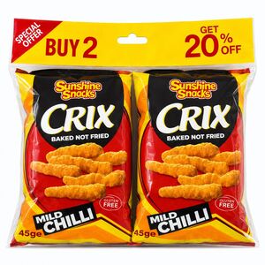 Devon Sunshine Snacks Crix Mild Chilli 45G*2 -20%