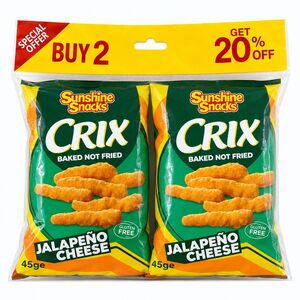 Devon Sunshine Snacks Crix Jalapeno 45G*2 -20%