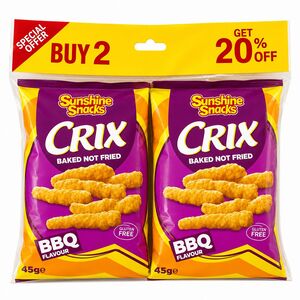 Devon Sunshine Snacks Crix Bbq 45G*2 -20%