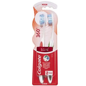 Colgate 360 Optic White Toothbrush 2 Pcs Price Offer