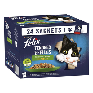 Felix Tendres Effiles En Gelee 4 Varietes 24X85g