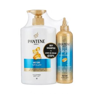 Pantene Shampoo Daily Care 1L + Leave On Cream -20%P.Off