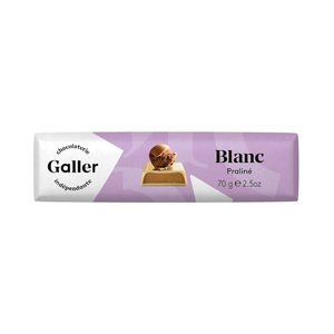 Galler Chocolate Bars White Praline 42G