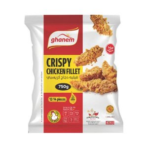 Ghanem Frozen Chicken Crispy Fillet 750G