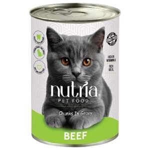 Nutria Cat Wet Food Chunks Beef 400G