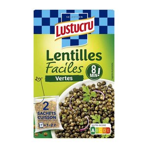 Lustucru Lentilles Vertes Facile Sac Cuisson 300G