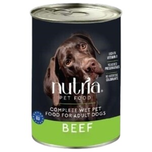 Nutria Dog Wet Food Chunks Beef 415G