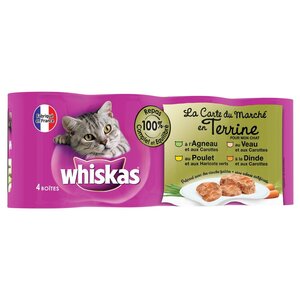 Whiskas Boites En Terrine Varietes Adult 4 X400g