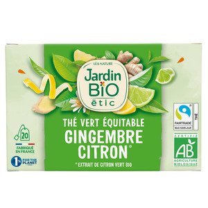 Jardin Bio Etic The Vert Gingembre Citron 20S