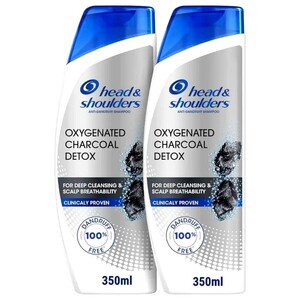 Head & Shoulders Shampoo Charcoal Detox 350Ml X2
