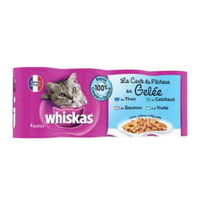 Whiskas Boites En Gelee Poisson Adult 4 X400g