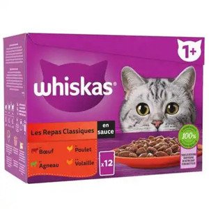 Whiskas Gelee 4 Varietes Adult 12X85g