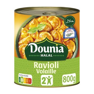 Dounia Ravioli Volaille Halal 800G