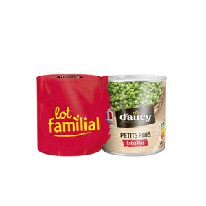 D Aucy Petits Pois Extra Fins 2X560g