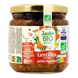 Jardin Bio Lentilles Vertes Petits Legumes Bio 400G