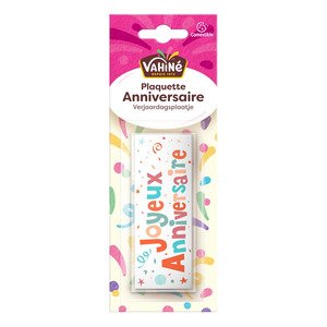Vahine Plaquette Deco Anniversaire 26G