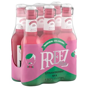 Freez Mix Carbonated Drink Strawberry 275Ml X6