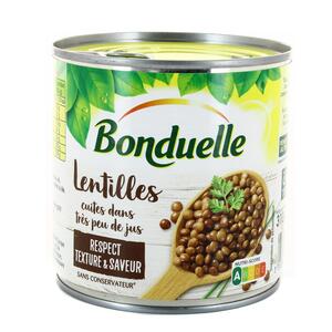 Bonduelle Lentilles Cuites Vapeur Peu De Jus 310G