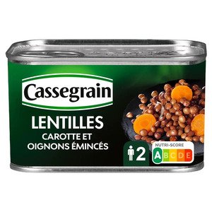 Cassegrain Lentil Prepa Tendres Et Fondantes 265G