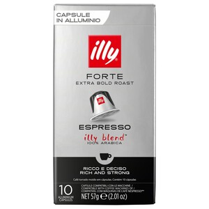 Illy Nespresso Capsules Forte Bold Roast Espresso 10 Pieces 57G