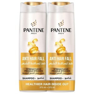Pantene Shampoo Anti Hair Fall 375Ml X2