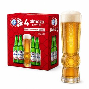 Almaza Promo Pack+Glass 4*33Cl