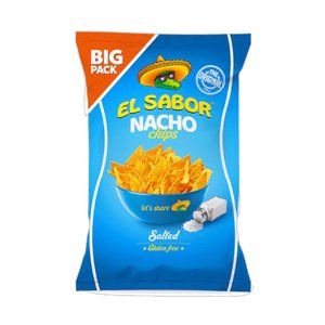 El Sabor Chips Nacho Salt 180G
