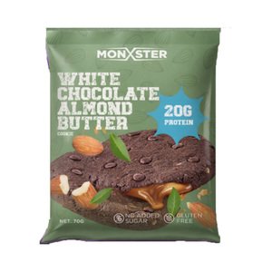 Monxster Protein Cookie White Choco Almond Butter 70G