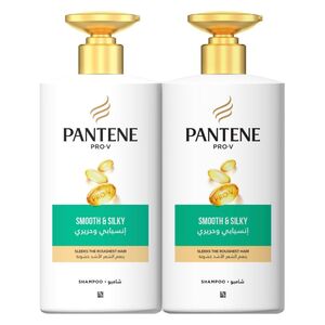 Pantene Smooth & Silky Shampoo 500 Ml 2 Pcs Price Offer
