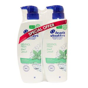Head & Shoulders Menthol Fresh Shampoo 500 Ml 2 Pcs Price Offer