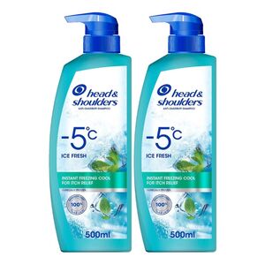 Head & Shoulders Ice Fresh Anti Dandruff Shampoo 500 Ml 2 Pcs Price Offer