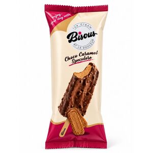 Bisous Ice Cream Popsicle Choco Caramel 95G