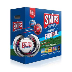 Snips Chips Football Bundle 2026 15 Bag + Football Free