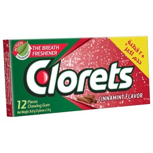 Clorets Gum Cinnamint 12 Pieces 16.8G