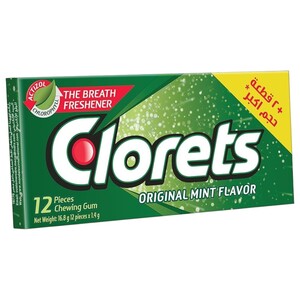 Clorets Gum Original Mint 12 Pieces 16.8G