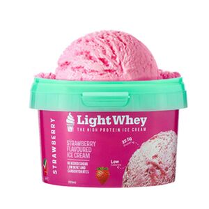 Light Whey Strawberry Cup Ice Cream 200 Ml
