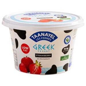 Taanayel Greek Yogurt With Strawberry Low Fat Lactose Free 150G