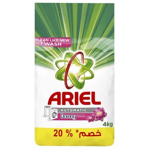 Ariel Powder Laundry Detergent Automatic Downy 4Kg -20% Off