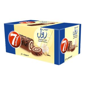 7 Days Swiss Roll With Vanilla Filling 20 Gr 12 Pcs