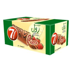 7 Days Swiss Roll With Strawberry Filling 20 Gr 12 Pcs