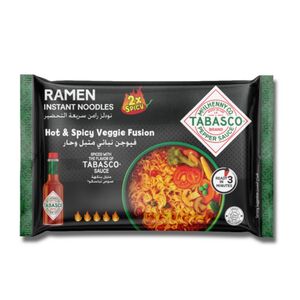 Tabasco Ramen Hot & Spicy Veggie Fusion Noodles 75 Gr