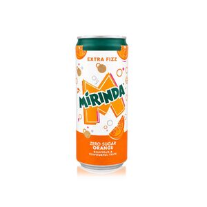 Mirinda Extra Fizz Zero Sugar Orange 330 Ml