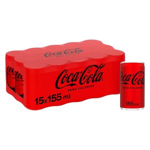 Coca Cola Zero Sugar Can 155 Ml 15 Pcs Price Offer